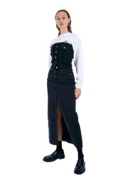 DR DENIM W MYRA SKIRT - Boutique Homies