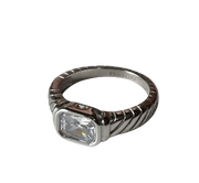 FERVIDO CRYSTAL CLEAR RING - Boutique Homies