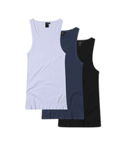 FORMER M UNIFORM RIB SINGLET 3PK - Boutique Homies