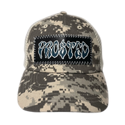 FROSTED PATCH LOGO TRUCKER MESH CAP - Boutique Homies