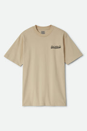 BRIXTON X FORD 71 PICKUP S/S TEE - Wimbledon White