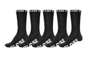 GLOBE BLACKOUT CREW SOCK 5 PACK - Boutique Homies