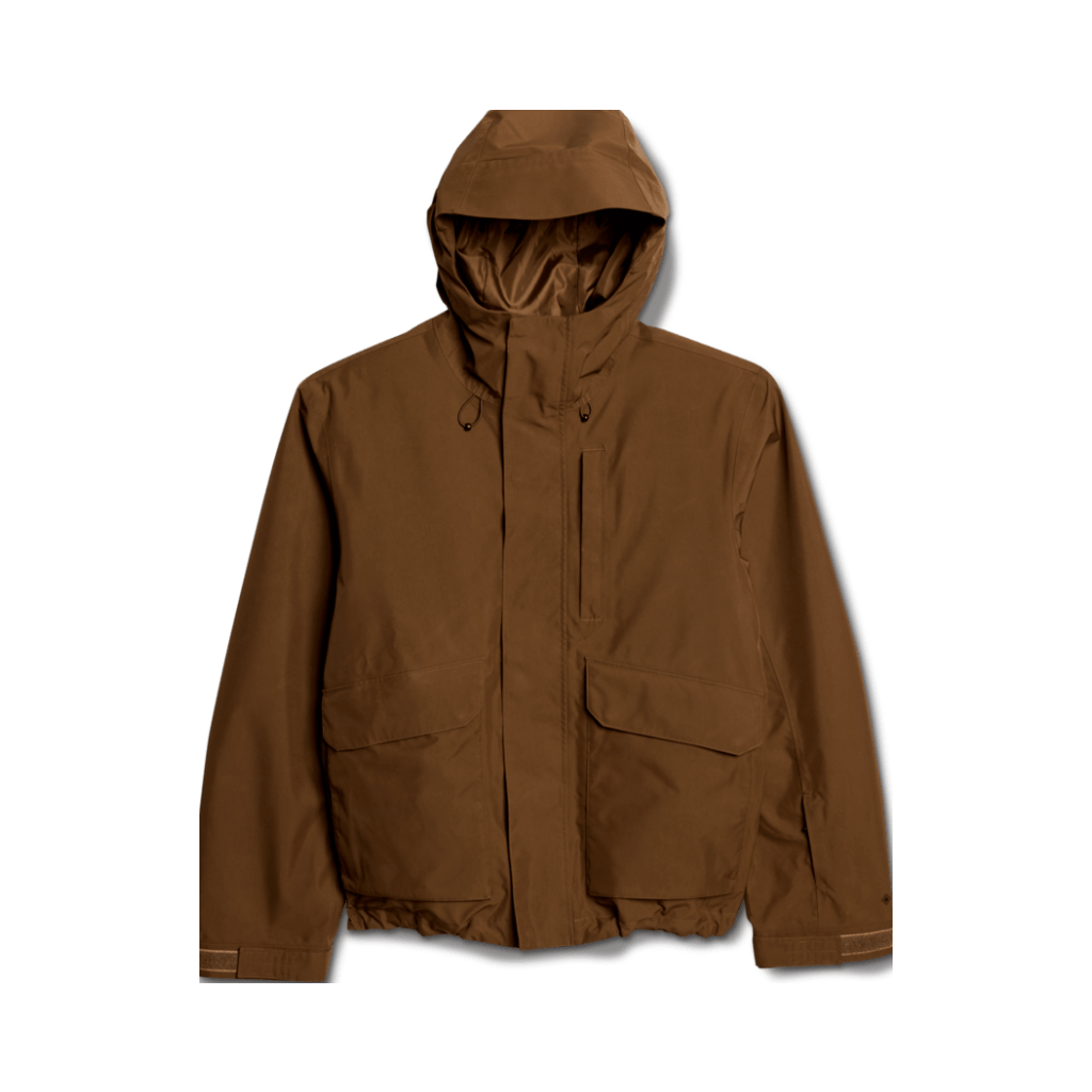 Manteau coquille VANS Take Up 2L GORE-TEX coloris Vintage Cocoa, vue de face