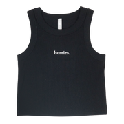 HOMIES SERIF W ORGANIC CROP TOP - Boutique Homies