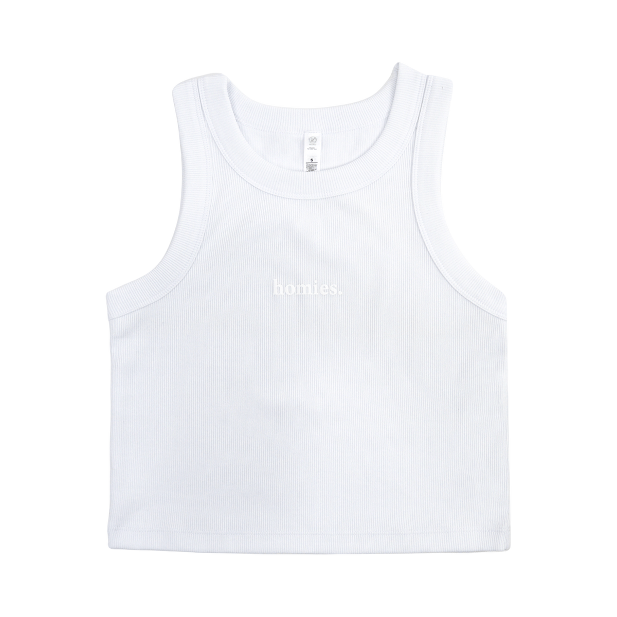 HOMIES SERIF W ORGANIC CROP TOP - Boutique Homies