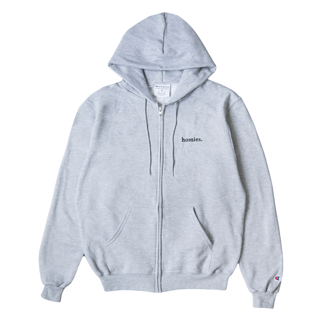 HOMIES SERIF ZIP HOODIE - Homies Shop
