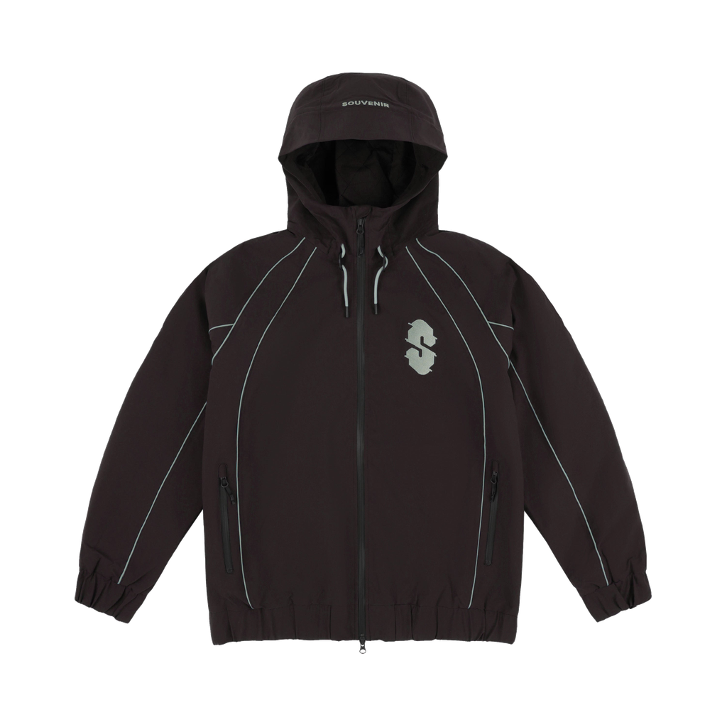 SOUVENIR INSULATED TRACK JACKET COCOA