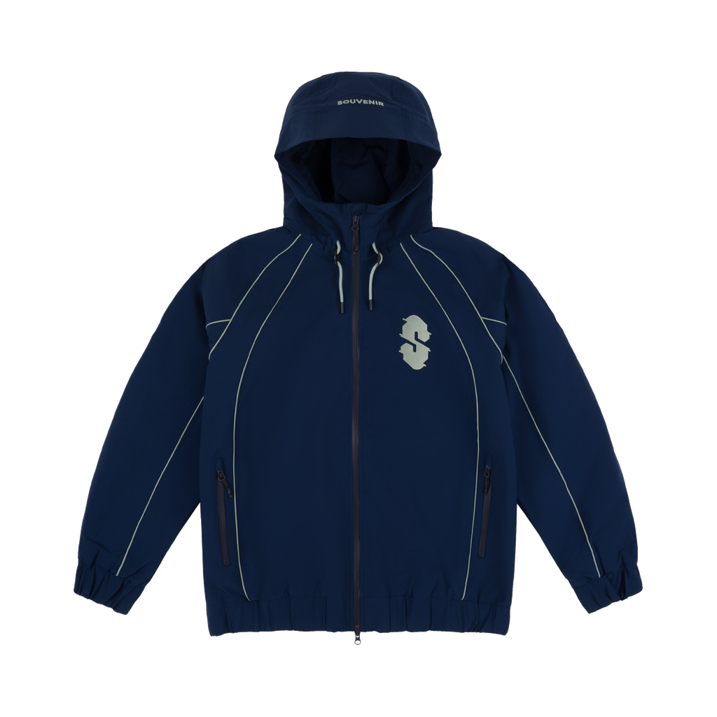 SOUVENIR INSULATED TRACK JACKET NAVY