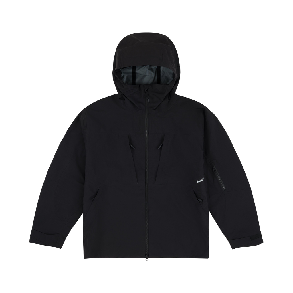 SOUVENIR 3 PLY SHELL JACKET BLACK