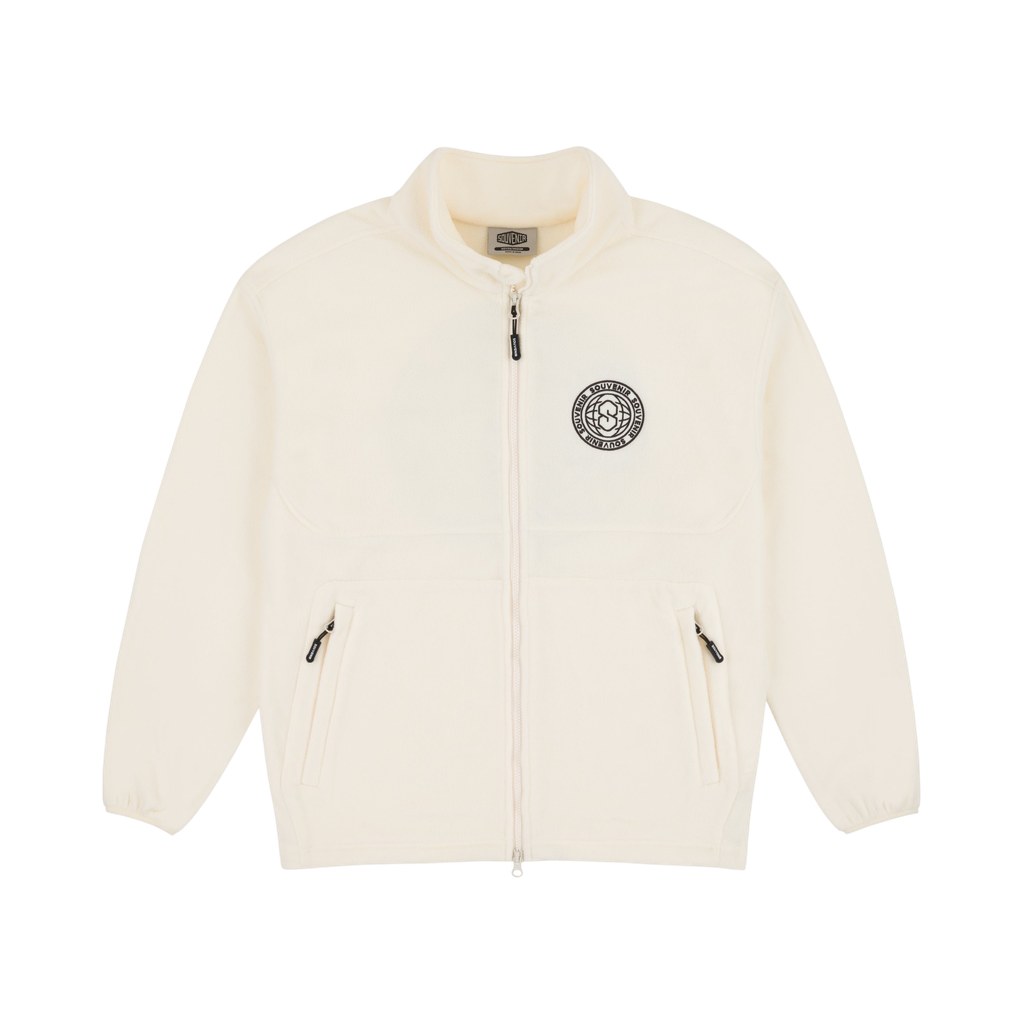 SOUVENIR TECH FLEECE ZIP UP MARSHMALLOW