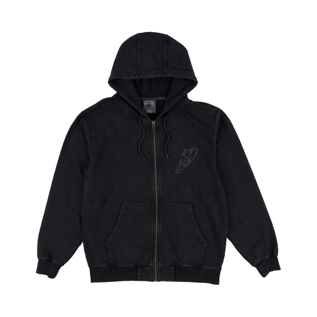 SOUVENIR DIRTY ZIP HOODY DIRTY BLACK