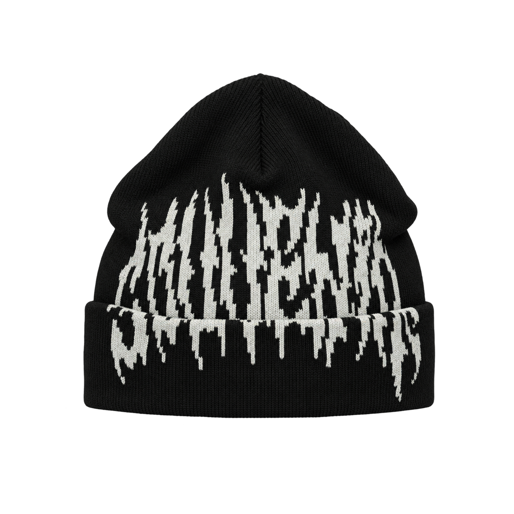 SOUVENIR DIRTY CUFF BEANIE BLACK