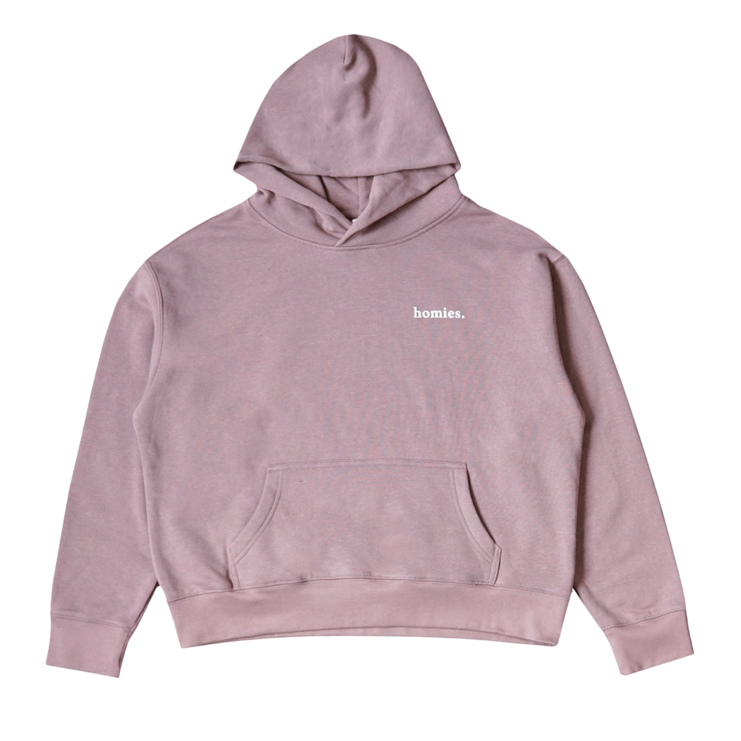 HOMIES W SERIF RELAXED HOODIE - Boutique Homies