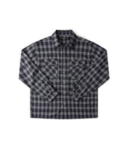 FORMER VIVAN FLANNEL LS SHIRT - BLACK/GREY