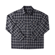 FORMER VIVAN FLANNEL LS SHIRT - BLACK/GREY