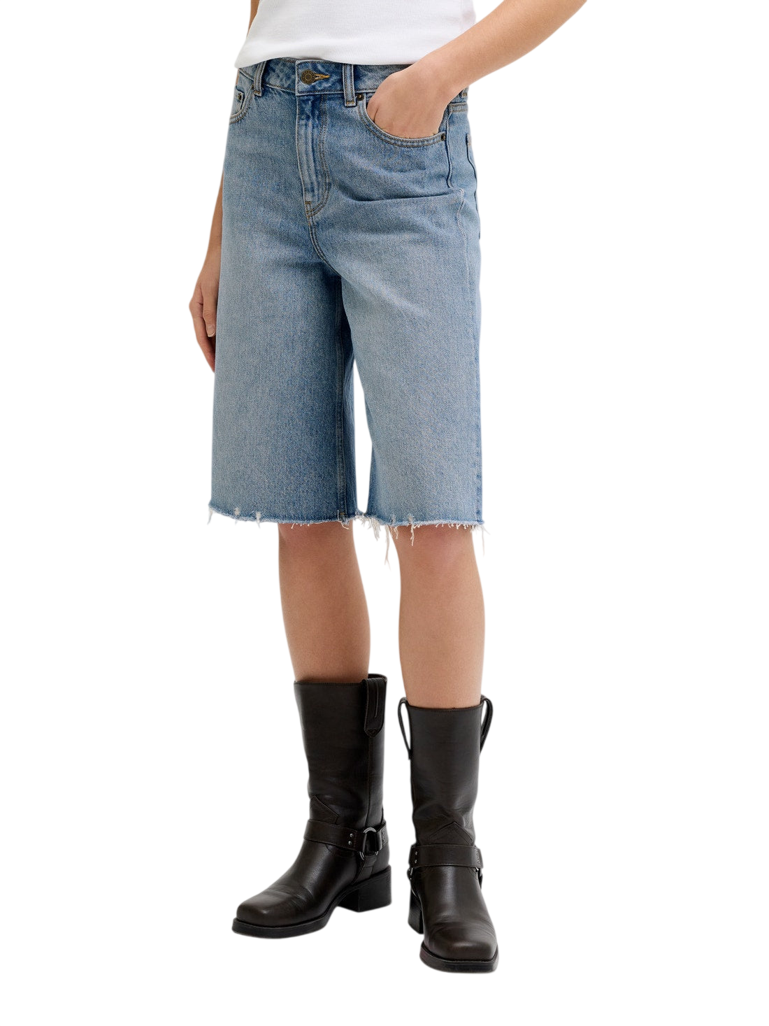JJXX W JXTOKYO LONG HW SHORTS R334 DENIM