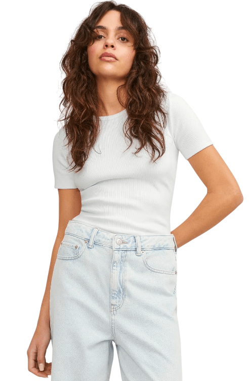 JJXX W JXFRANKIE STR SS RIB TEE - Boutique Homies
