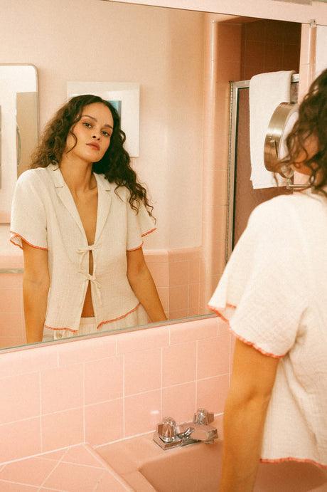 BRIXTON W WANDERING TIE TOP 