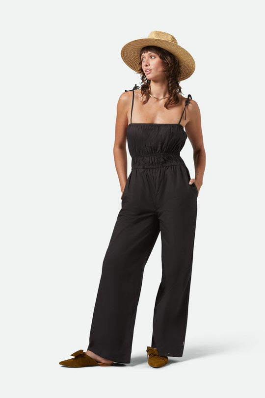 BRIXTON W EDEN SMOCKED JUMPSUIT 