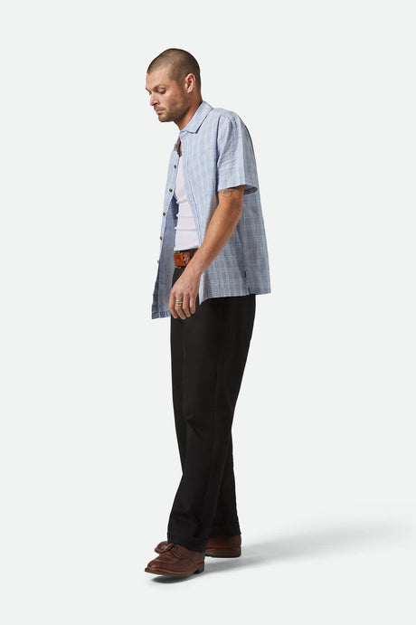 BRIXTON VINTAGE OXFORD PLAID S/S WVN 