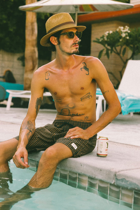 BRIXTON ROMA STRAW FEDORA 