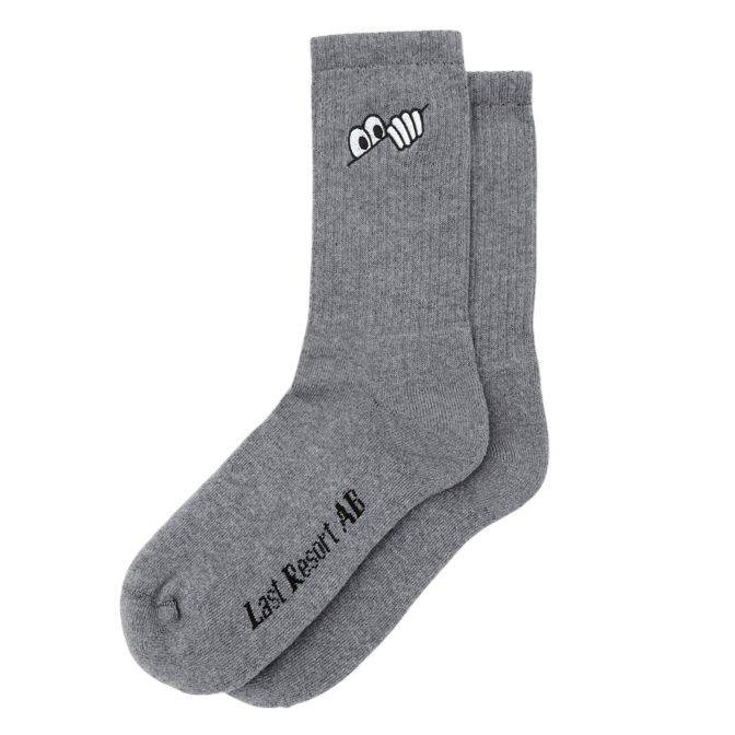 LAST RESORT EYES SOCKS GREY - Boutique Homies
