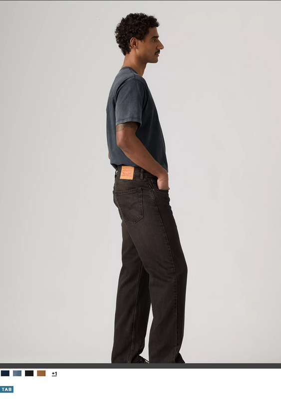 LEVIS 565 LOOSE STRAIGHT - Smoldering Umber