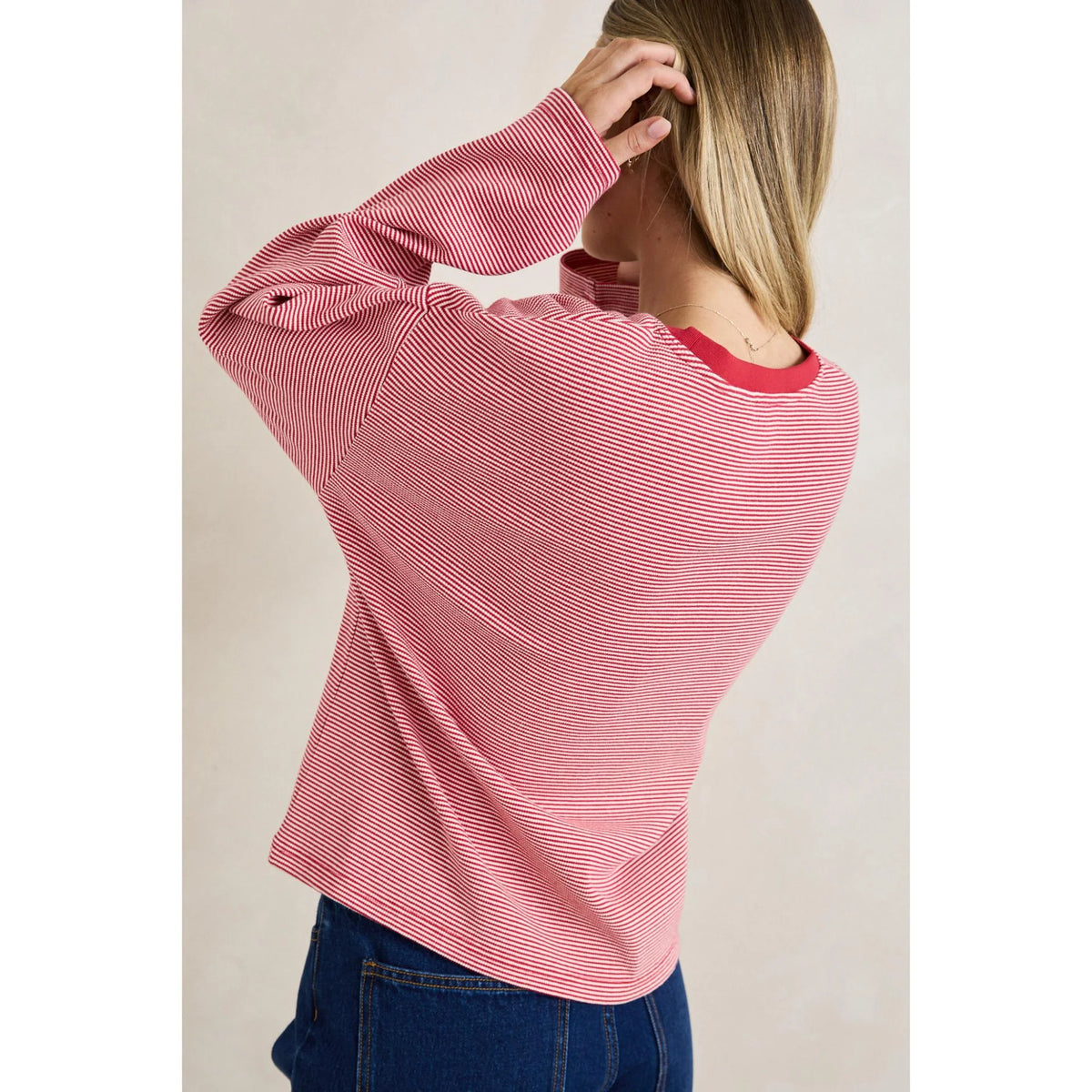 RHYTHM W LEXI STRIPE LS TOP