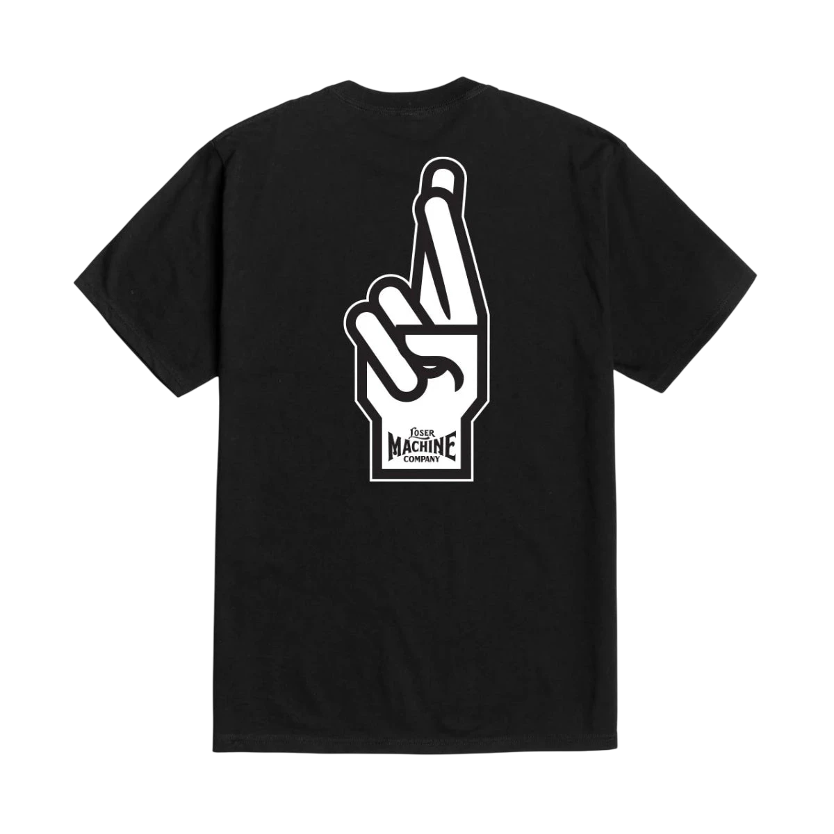 LOSER MACHINE M GOOD LUCK FINGERS TEE - Boutique Homies