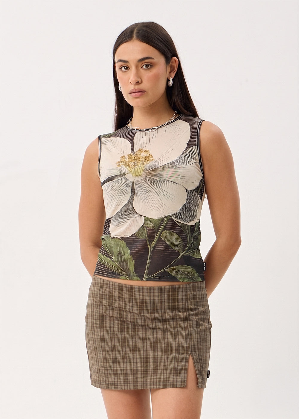 AFENDS W JASMINE RECYCLED SHEER TANK