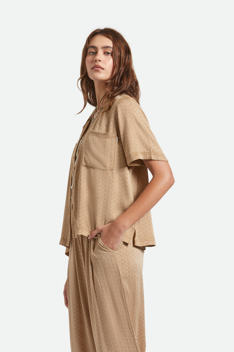 BRIXTON W HUDSON LOUNGE S/S WOVEN 