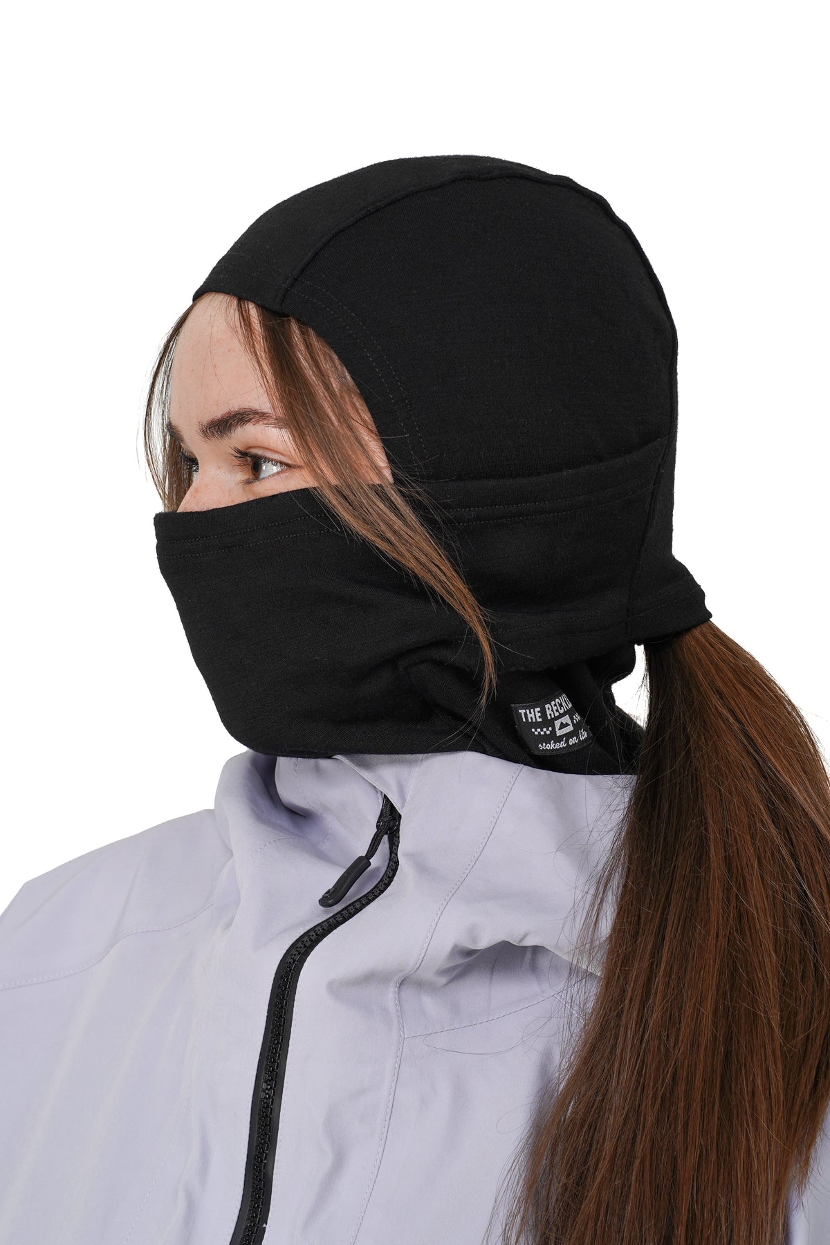Notice The Reckless Merino Balaclava Black — portée de profil