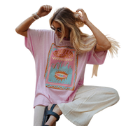 NOTE THE RECKLESS GOOD VIBES OVERSIZED TEE