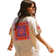 NOTICE THE RECKLESS STAY SALTY OVERSIZED TEE