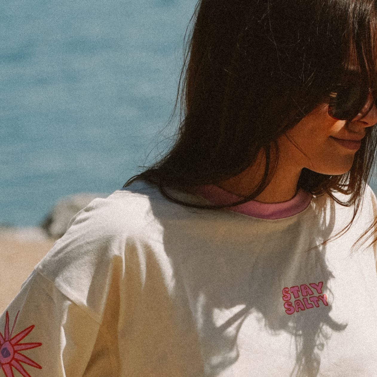 NOTICE THE RECKLESS STAY SALTY OVERSIZED TEE