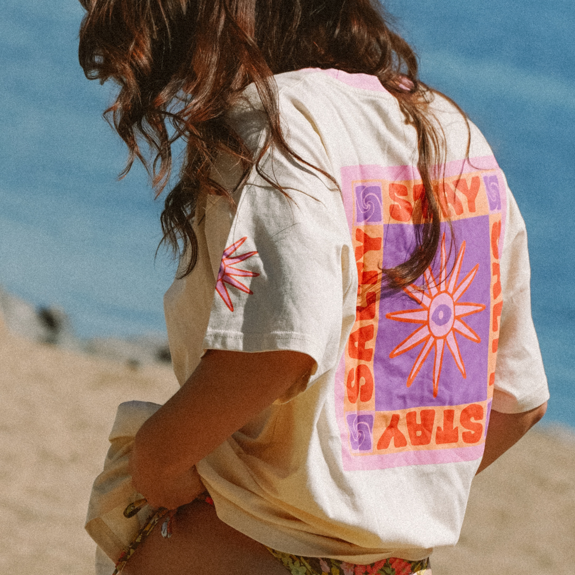 NOTICE THE RECKLESS STAY SALTY OVERSIZED TEE