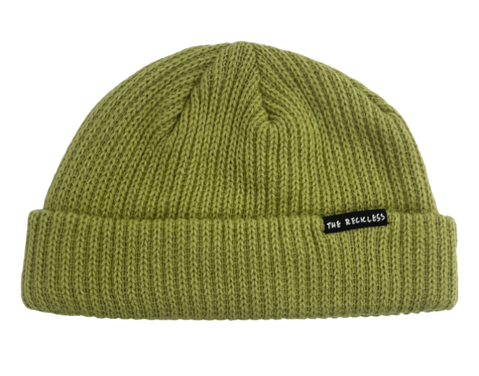 NOTICE THE RECKLESS W KEY LIME BEANIE - Boutique Homies