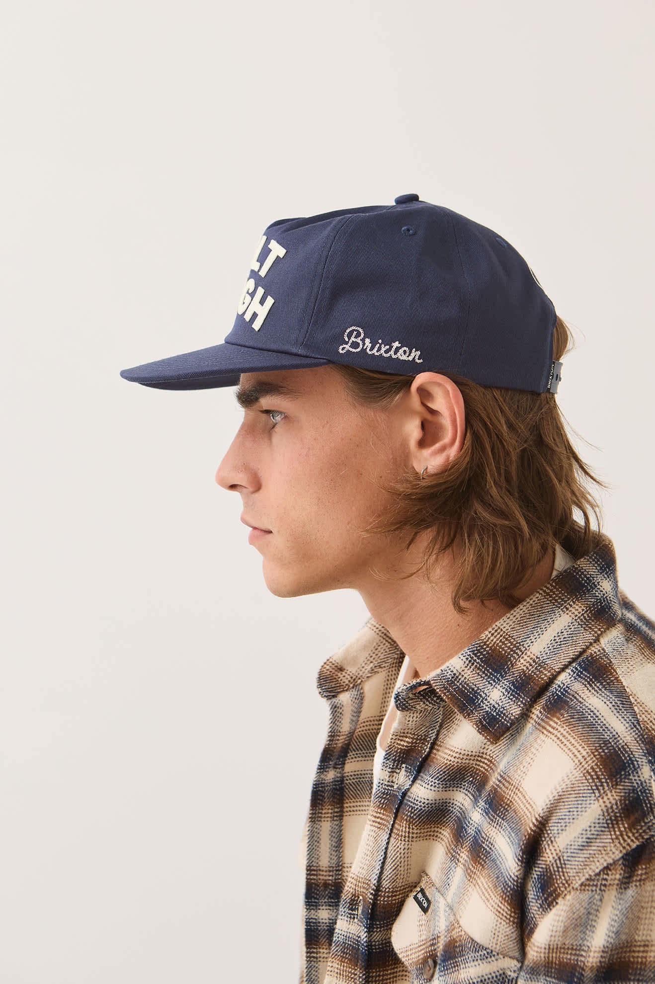 BRIXTON X FORD BUILT TOUGH SNAPBACK - American Navy/Wimbledon White