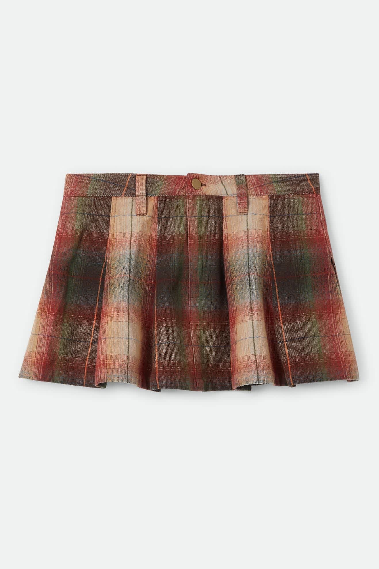 Brixton W Pleated Mini Skirt Multi Shadow - vue 2