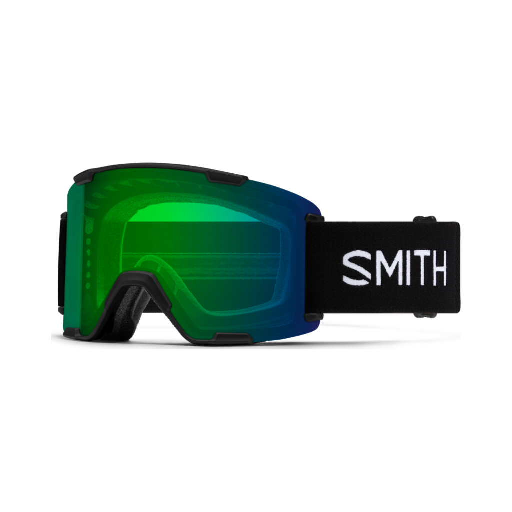 SMITH STASH XL GOGGLE BLACK ChromaPop Everyday Green Mirror - HOMIES