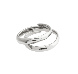 PILGRIM ADDISON RECYCLED RING 2-IN 1 SET - Boutique Homies