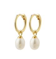 PILGRIM BERTHE RECYCLED PEARL HOOP - Boutique Homies