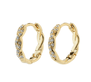 PILGRIM EZO TWIRLED CRYSTAL HOOPS - Boutique Homies