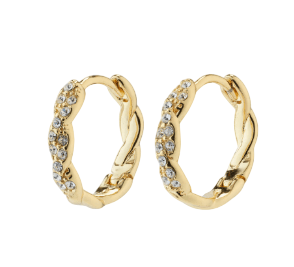 PILGRIM EZO TWIRLED CRYSTAL HOOPS - Boutique Homies