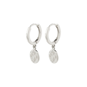 PILGRIM NOMAD COIN HUGGIE HOOP EARRINGS