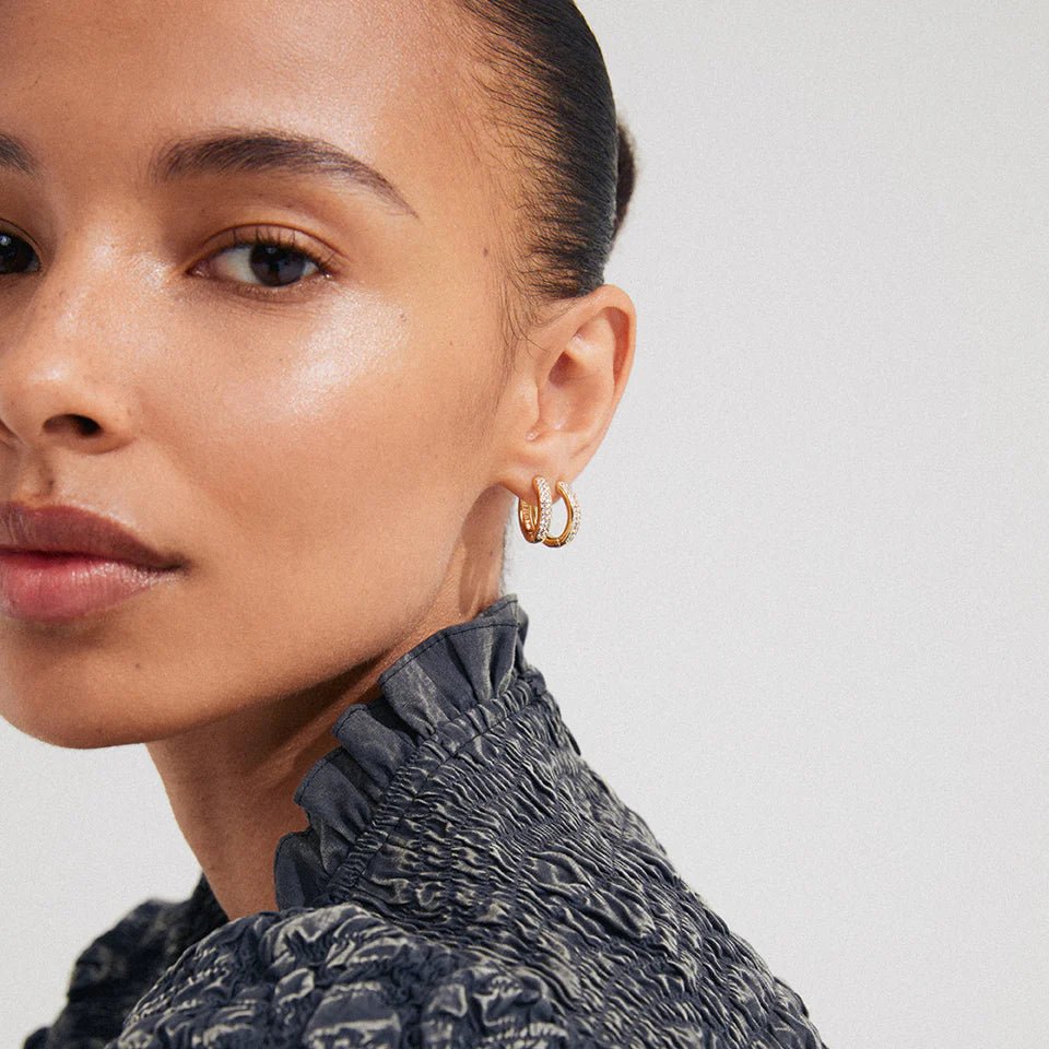PILGRIM W BLOOM RECYCLED HOOP EARRINGS - Boutique Homies