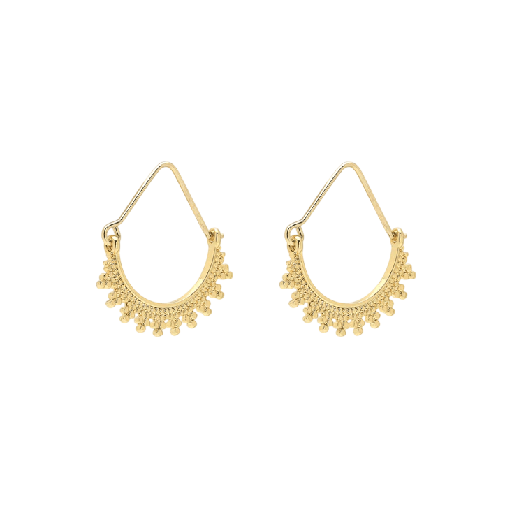 PILGRIM W EARRING KIKU HALF HOOP GP - Boutique Homies