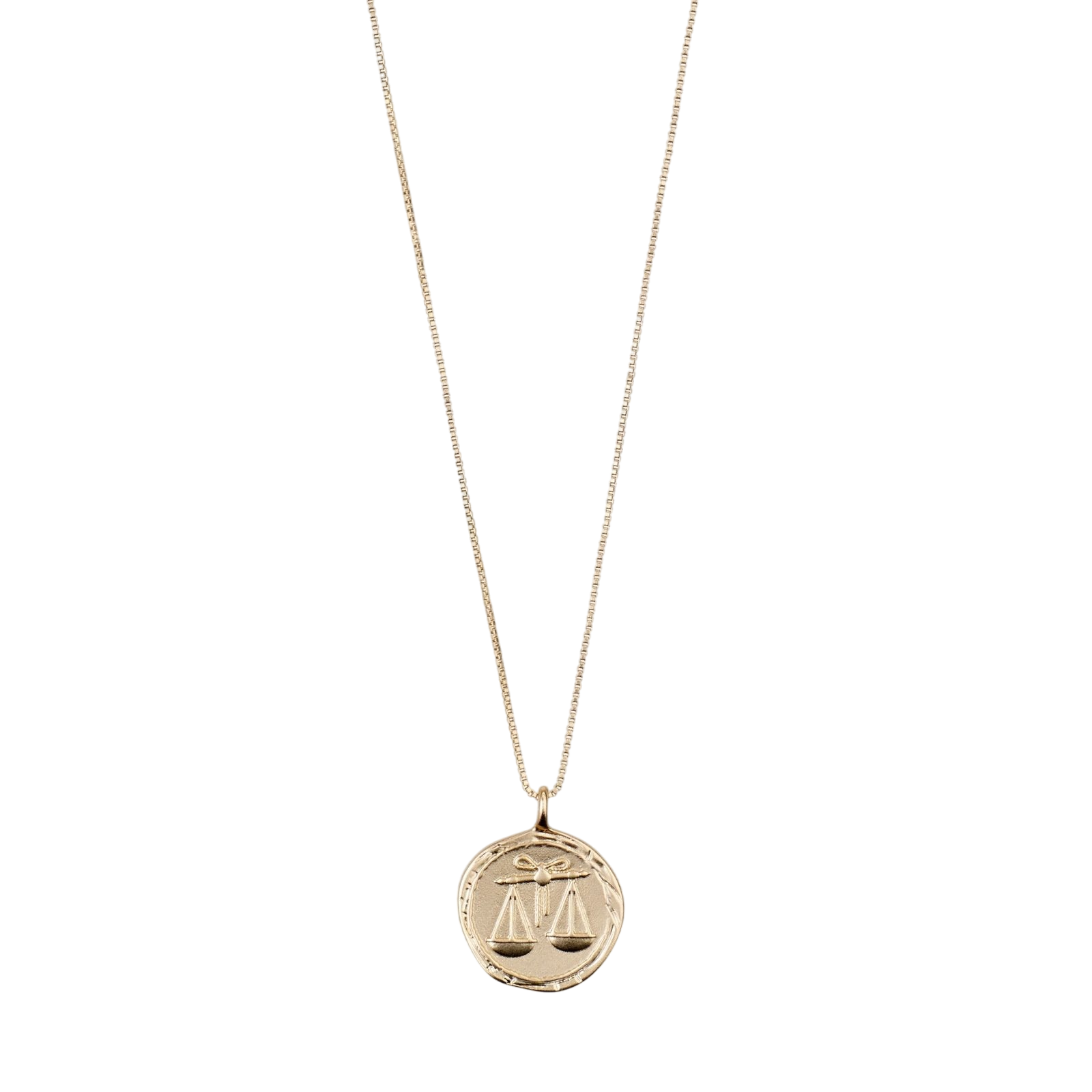 PILGRIM W NECKLACE LIBRA GOLD PLATED CRY - Boutique Homies