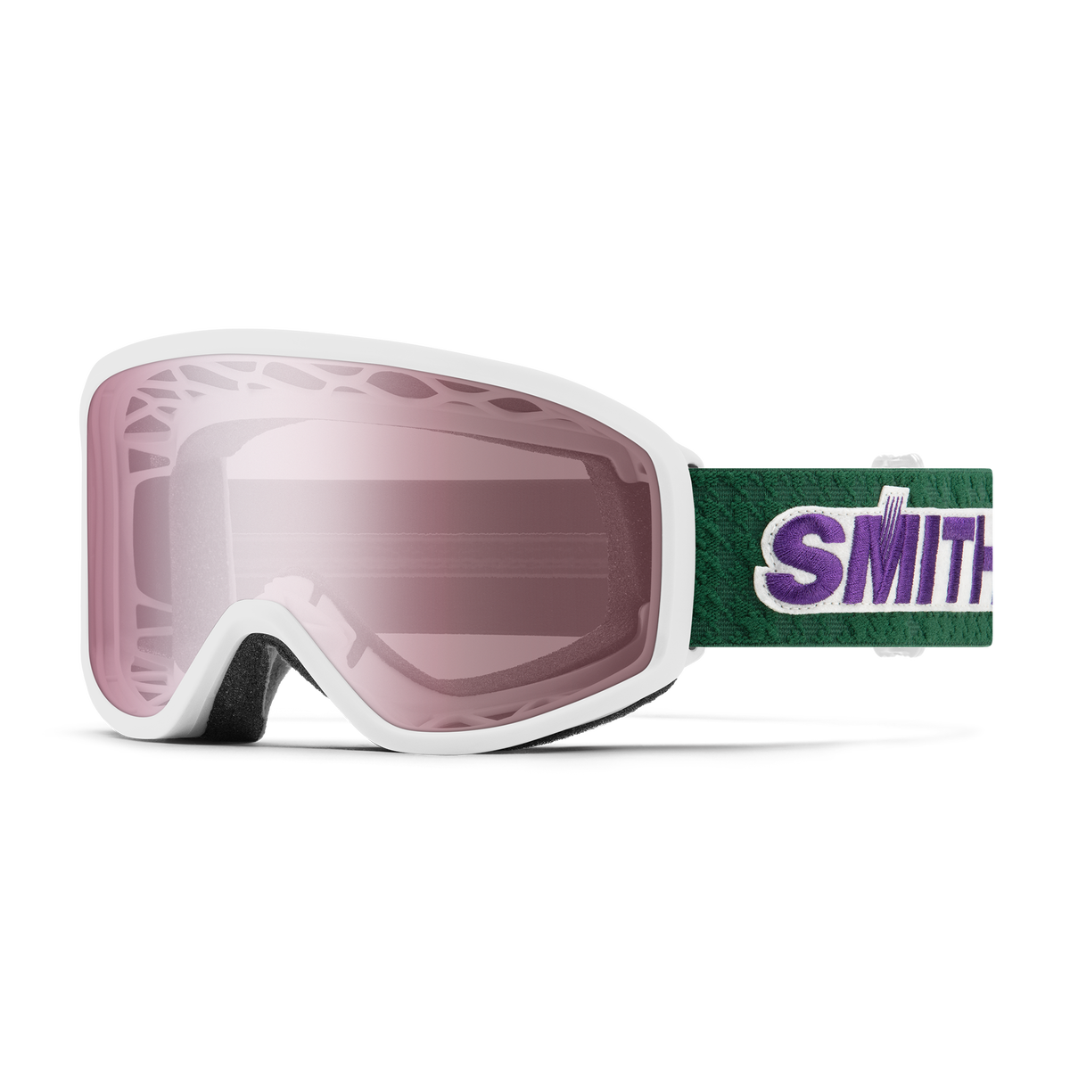 SMITH REASON OTG GOGGLE WHITE RETRO CLASSIC - trois quarts