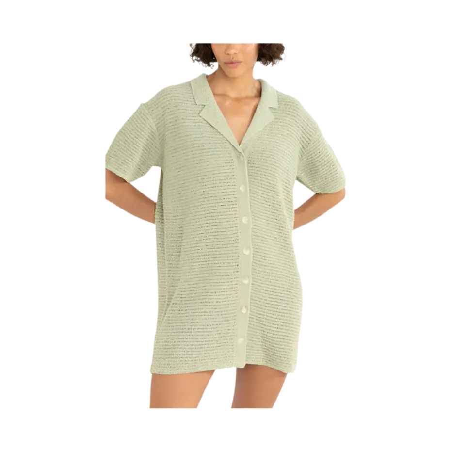 RHYTHM W ABBY KNIT SHIRT DRESS 